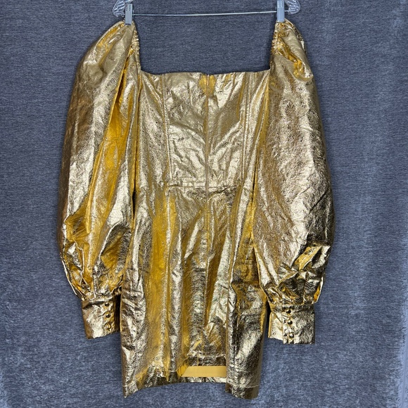 The BRAND Label Dress | Gold - Picture 3 of 3